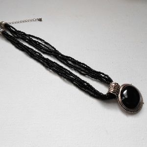 Seed Bead Pendant Necklace